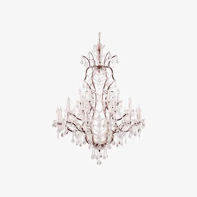 Barker and Stonehouse Timothy Oulton Crystal Large Chandelier, Neutral Glass | Barker & Stonehouse