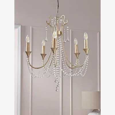 Cox and Cox Five Arm Leaf Chandelier