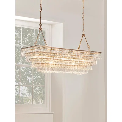 Cox and Cox NEW Grand Tiered Droplets Chandelier