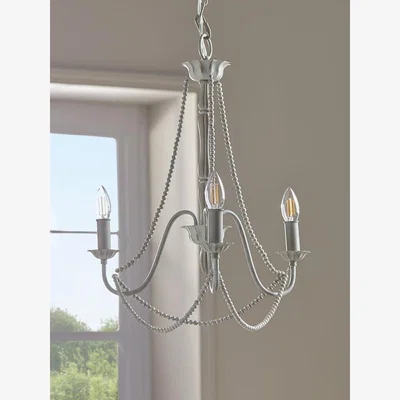 Cox and Cox Metal Beaded Chandelier