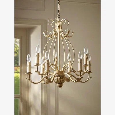Cox and Cox Nine Arm Leaf Chandelier