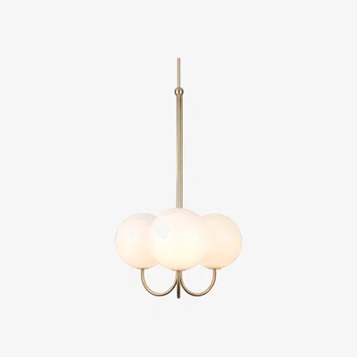 The Conran Shop Triple Angle Chandelier in Brass