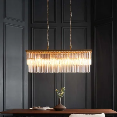 Dunelm Vogue Corinne 4 Light Adjustable Linear Chandelier