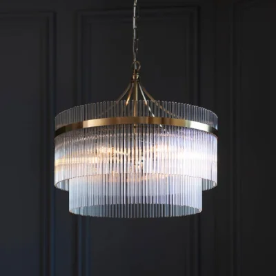 Dunelm Return - Vogue Langdon 5 Light Chandelier, Brass