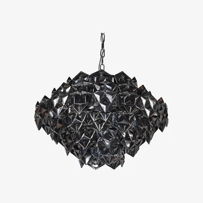 Graham & Green Smoked Glass Chandelier