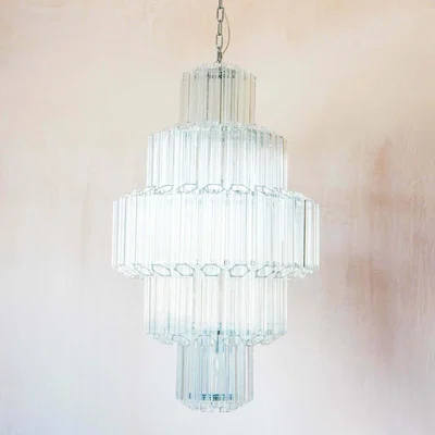 Graham & Green Slim Crystal Chandelier