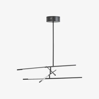 Heal's Heal's Saber LED Multi Arm Chandelier Black - Heal's UK Lighting