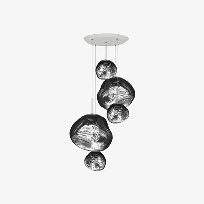 Heal's Tom Dixon Melt Round Pendant System LED Gold Large - Heal's UK Lighting