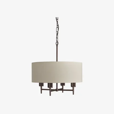 Industville Henley Round Chandelier Light - 20 Inch