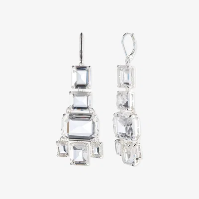 John Lewis Lauren Ralph Lauren Chandelier Drop Earrings, Silver/Clear