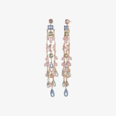John Lewis Ralph Lauren Mabel Chandelier Drop Earrings, Multi/Gold