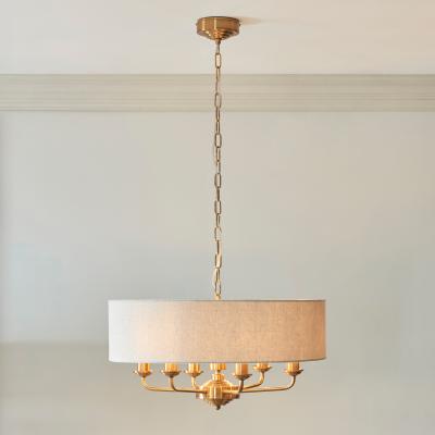 Knees Highclere 6 Pendant - Vintage Brass