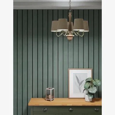 Marks & Spencer M&S  Wooden Chandelier - Natural Mix, Natural Mix