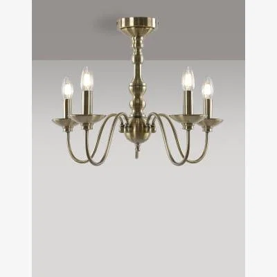 Marks & Spencer M&S  Bethany Chandelier - Antique Brass, Antique Brass