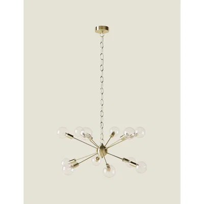 Marks & Spencer M&S Aurora Sputnik Chandelier - Polished Brass, Polished Brass