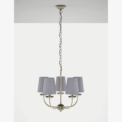 Marks & Spencer M&S Heritage Striped Chandelier - Antique Brass, Antique Brass