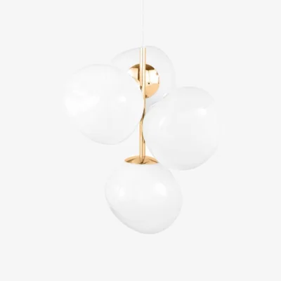 Made in Design Melt Chandelier Mini Pendant plastic material white / LED - Ø 54 x H 63 cm - Tom Dixon