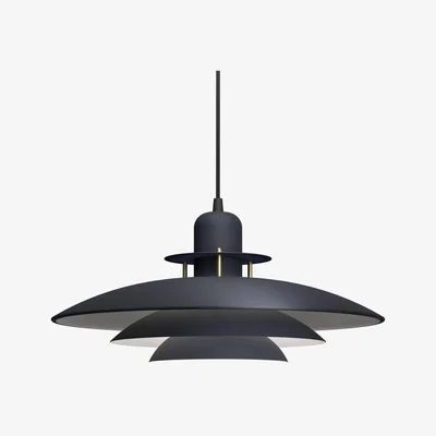Nordic Nest Belid Primus pendant lamp Ø43 cm Denim-brass