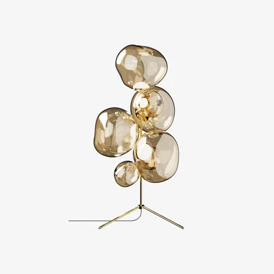 Nordic Nest Tom Dixon Melt Chandelier floor lamp LED 175 cm Gold