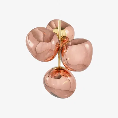 Nordic Nest Tom Dixon Melt Chandelier mini LED 634 cm Copper