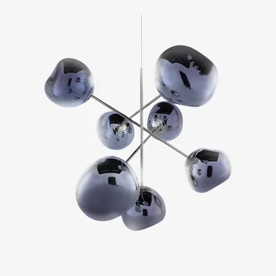 Nordic Nest Tom Dixon Melt Chandelier large LED 196 cm Smoke