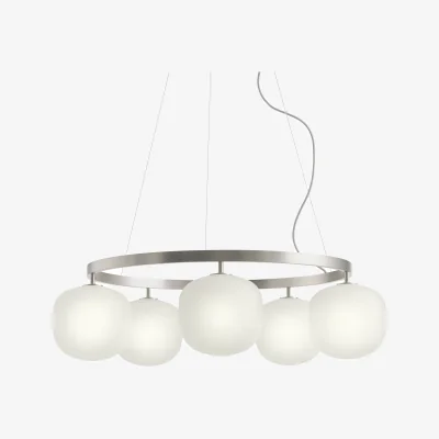 Nordic Nest Muuto Rime chandelier Aluminium grey