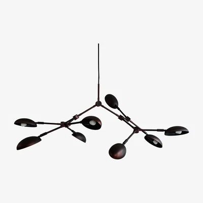 Nordic Nest 101 Copenhagen Drop Chandelier chandelier mini Burned black
