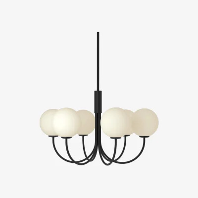Nordic Nest Herstal Ballon Chandelier Black Ø60 cm