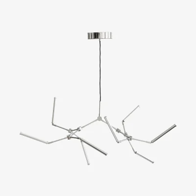 Nordic Nest 101 Copenhagen Stick chandelier ceiling crown mini Chrome