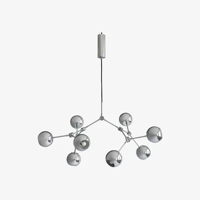 Nordic Nest 101 Copenhagen Drop Chandelier Globe mini chandelier Chrome
