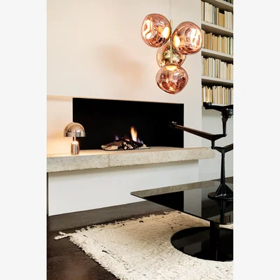 Nordic Nest Tom Dixon Melt Chandelier small LED 103 cm Copper