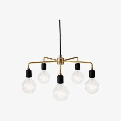 Nordic Nest Leonard chandelier brass