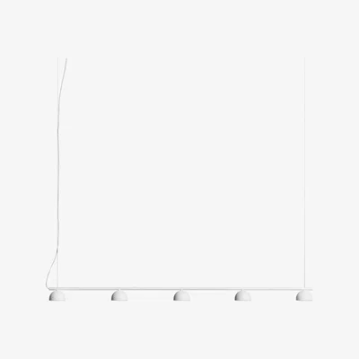 Nordic Nest Northern Blush Rail 5 ceiling lamp White matte