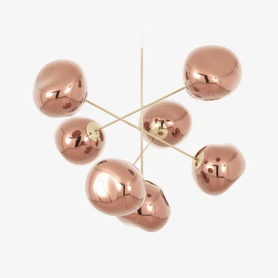 Nordic Nest Tom Dixon Melt Chandelier large LED 196 cm Copper