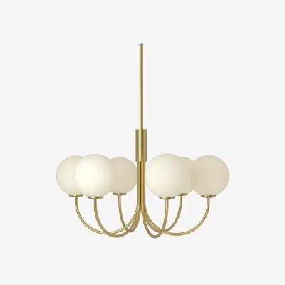 Nordic Nest Herstal Ballon Chandelier Satin brass Ø60 cm