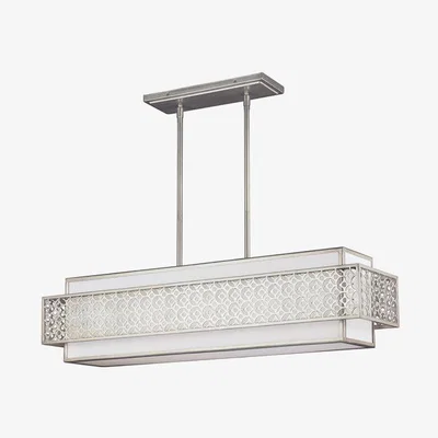 Olivia's Elstead Kenney 5 Light Chandelier Sunrise Silver