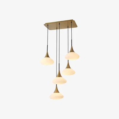 Olivia's Eichholtz Large Duco Chandelier in Antique Brass