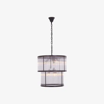 Olivia's Olivia's Salsa Antique 2 Tier Chandelier Black