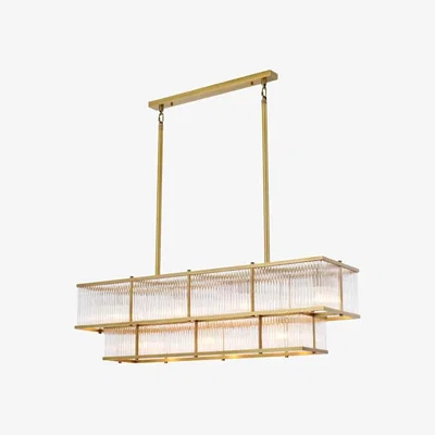Olivia's Eichholtz Le Marais Chandelier Antique Brass Finish