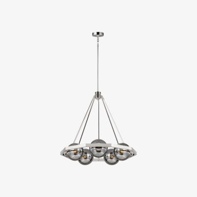 Olivia's Quintessentiale Harper Polished Nickel 5 Light Chandelier