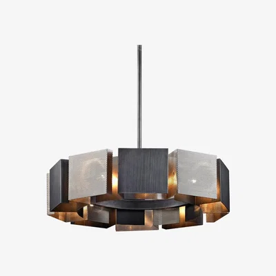 Olivia's Hudson Valley Lighting Impression Hand-Worked Iron 10lt Pendant