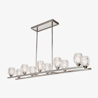 Olivia's Elstead Rubin 10 Light Chandelier Polished Nickel | Outlet