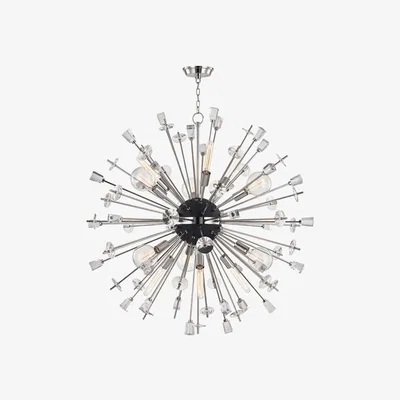 Olivia's Hudson Valley Lighting Liberty Steel 12 Light Chandelier