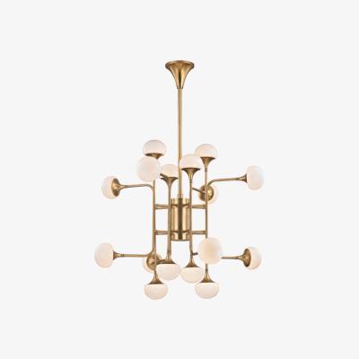 Olivia's Hudson Valley Lighting Fleming Steel 16 Light Chandelier