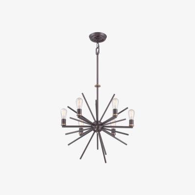 Olivia's Elstead Uptown Carnegie 6 Light Chandelier Western Bronze