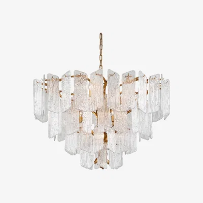 Olivia's Hudson Valley Lighting Piemonte 12Lt Chandelier in Gold Leaf