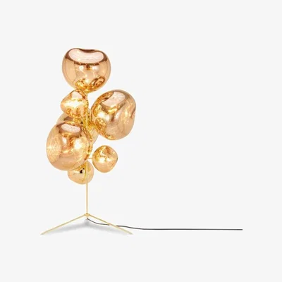 Olivia's Tom Dixon Melt Stand Chandelier in Gold