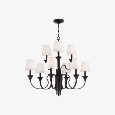 Olivia's Elstead Feiss Arbor Creek 9 Light Chandelier Arbor Bronze