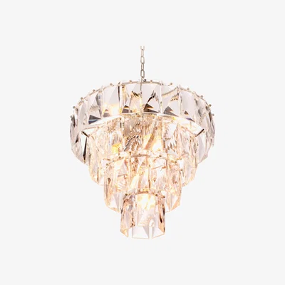 Olivia's Eichholtz Amazone S Chandelier Nickel Finish