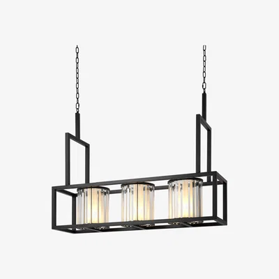 Olivia's Eichholtz Carducci Chandelier Black finish